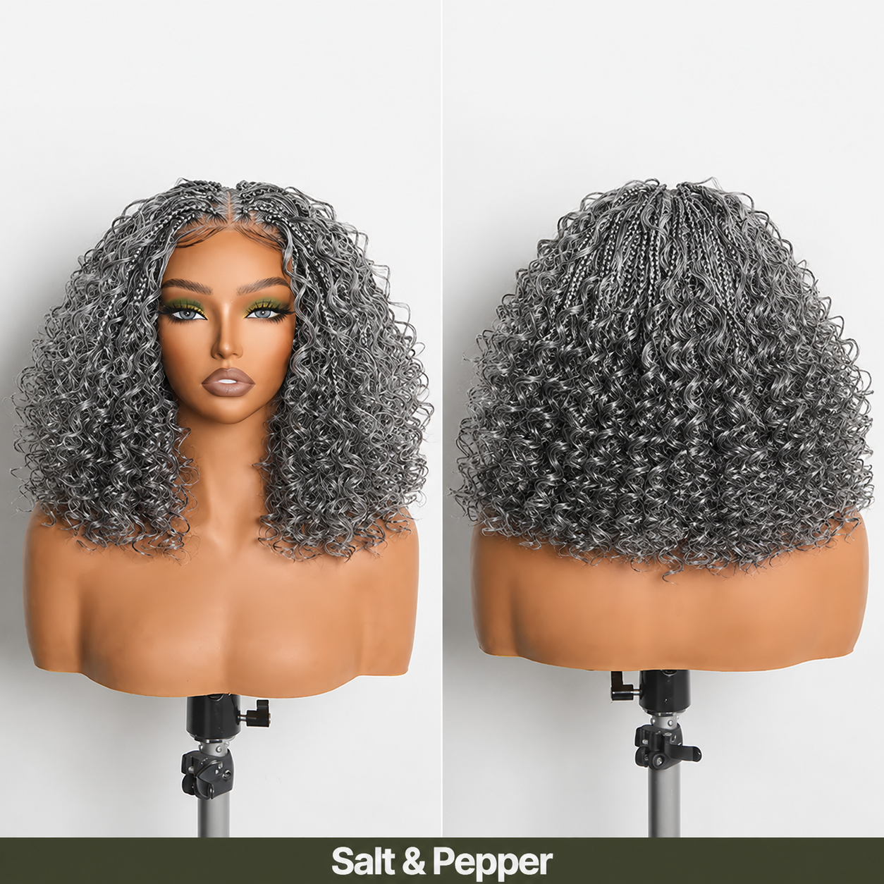 ✨13x6 HD Lace Wig Glueless Wear & Go 12” Boho Braids Water Wave Pre-Cut Lace Wig – Premium Fiber, Beginner Friendly