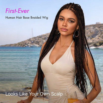 Real Scalp Knotless Braided Wig – Lightweight Fit