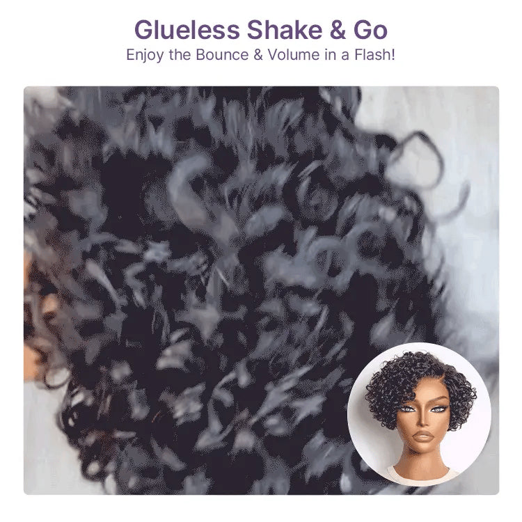 ⚡ Final Hours – Mature Bouncy Curl C-Part Glueless HD Lace Wig