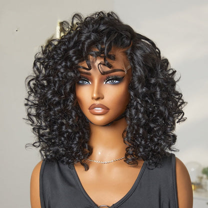 ⚡ Final Hours – Mature Bouncy Curl C-Part Glueless HD Lace Wig