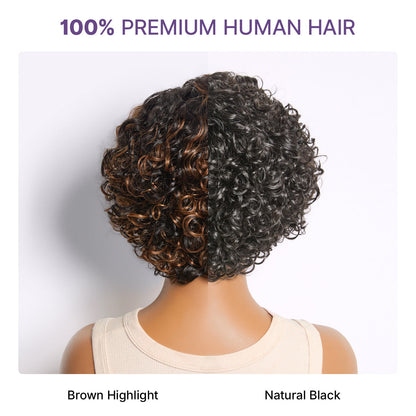 ⚡ Final Hours – Mature Bouncy Curl C-Part Glueless HD Lace Wig