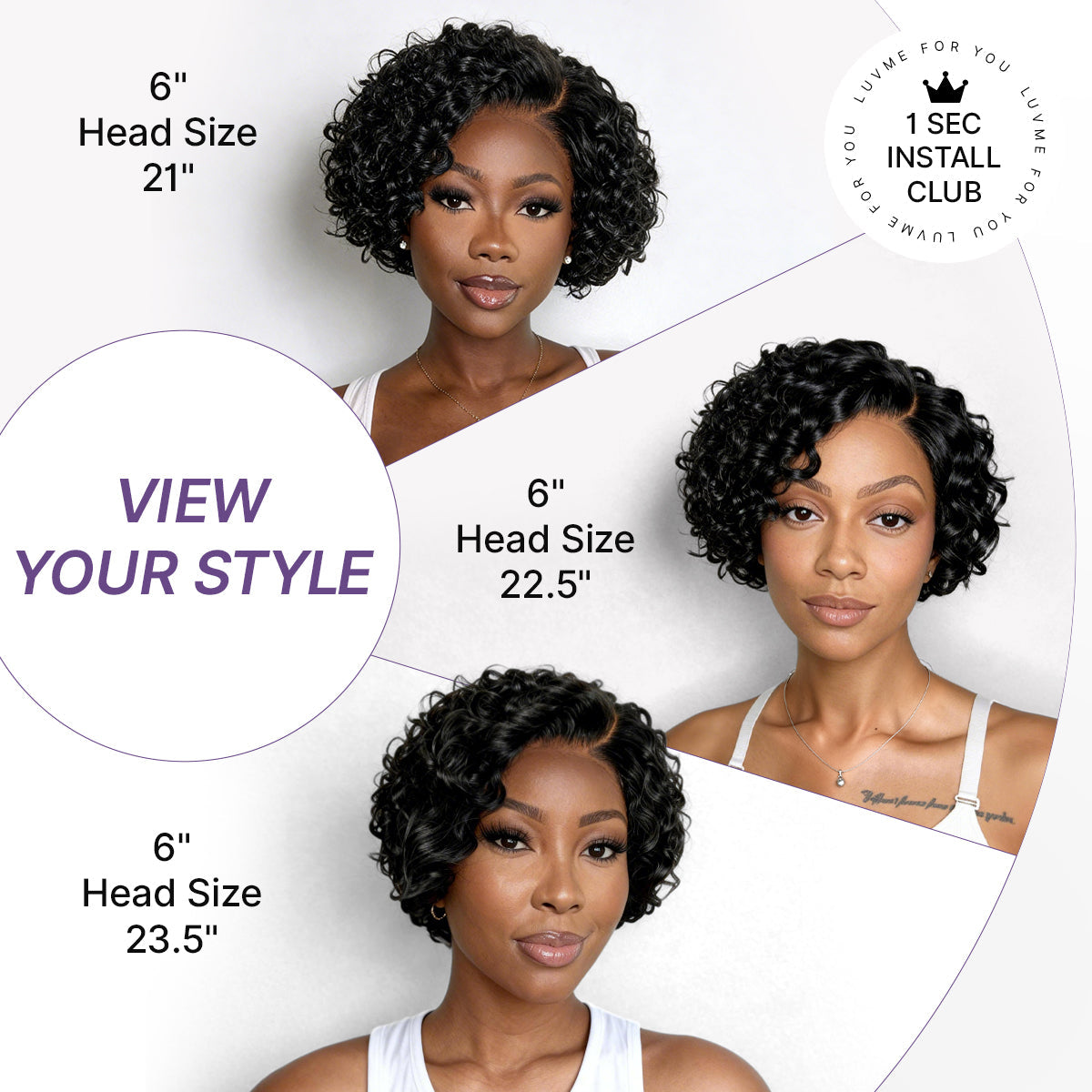 ⚡ Final Hours – Mature Bouncy Curl C-Part Glueless HD Lace Wig