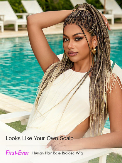 Real Scalp Knotless Braided Wig – Lightweight Fit