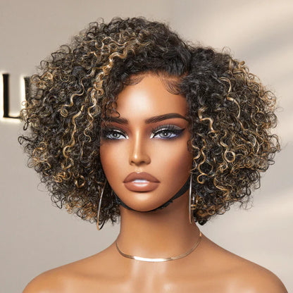 ✨Mature Bouncy Curl C-Part Glueless HD Lace Wig