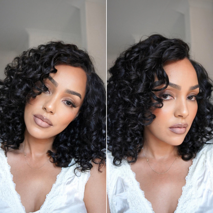 Mature Bouncy Curl C-Part Glueless HD Lace Wig