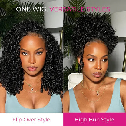 Kinky Curly Half Wig - 250% Density, Glueless