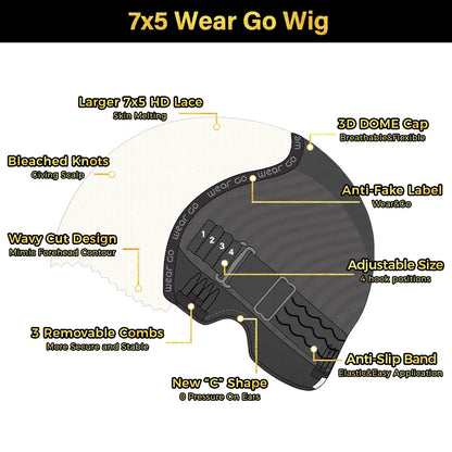 ✨ Wear & Go Glueless Straight Lace Wig – Beginner Friendly