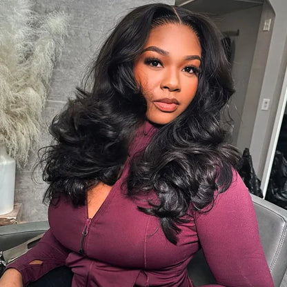 Wear Go Glueless Butterfly Layered Cut Style Loose Body Wave 6×5 13×4 HD Lace Wig Pre Everything